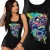 TANK TOP DAMSKI HORROR  SKULL COLOR 2